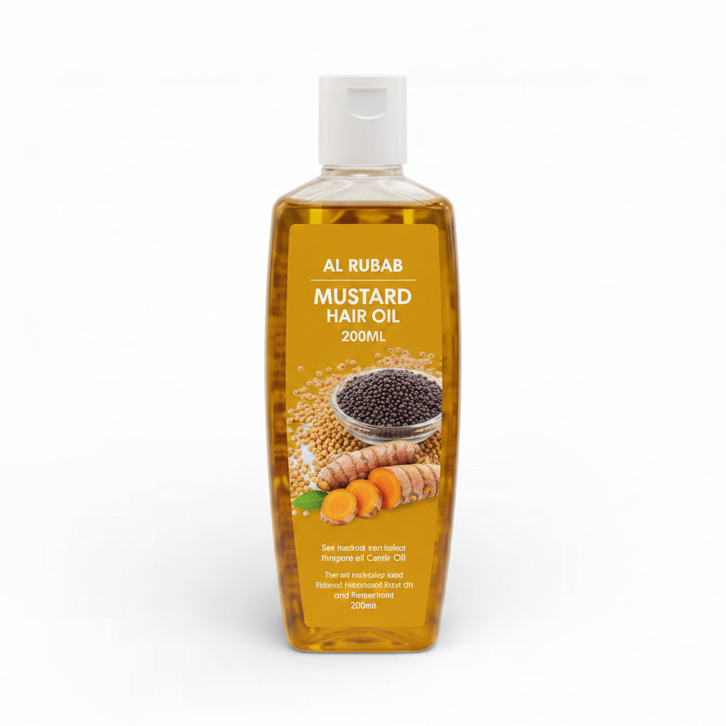 AL RUBAB MUSTARD HAIR OIL 200ML