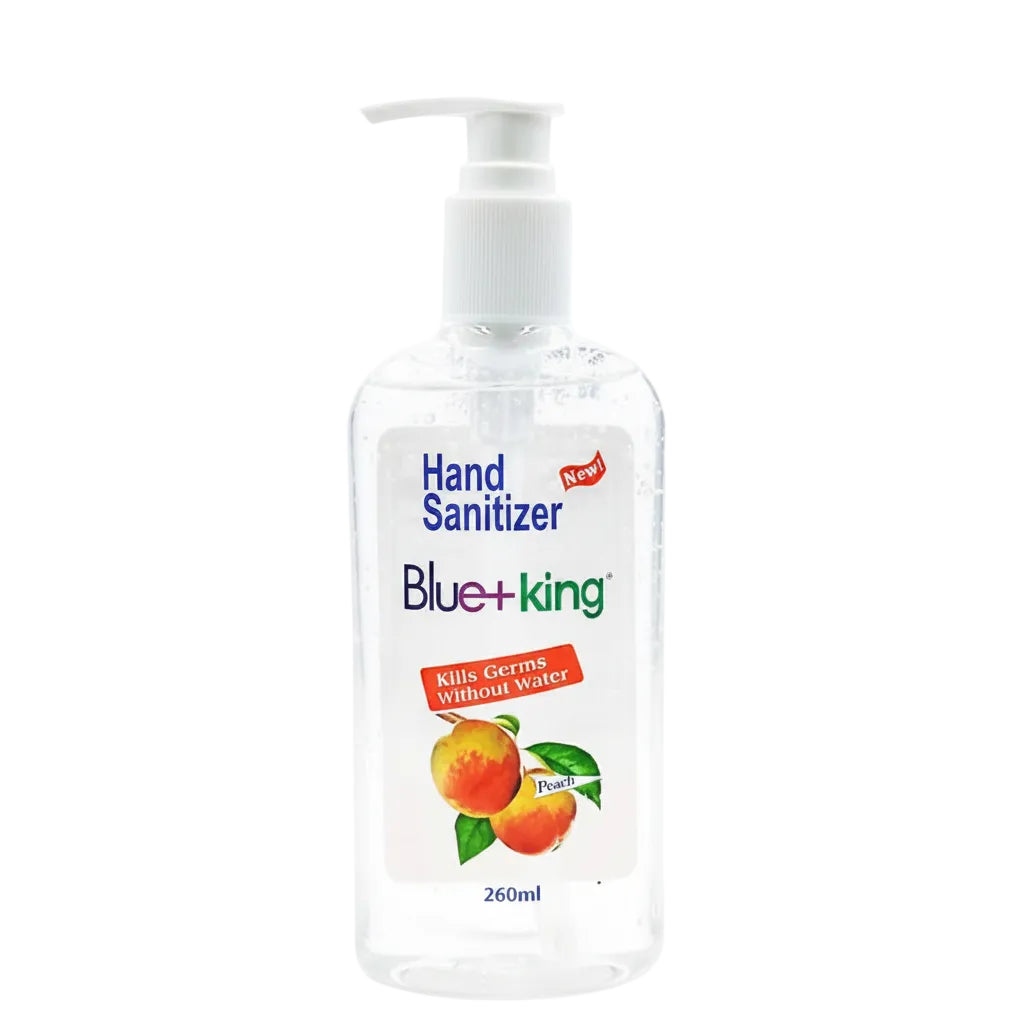 BLUE KING PEACH HAND SANITIZER 260ML