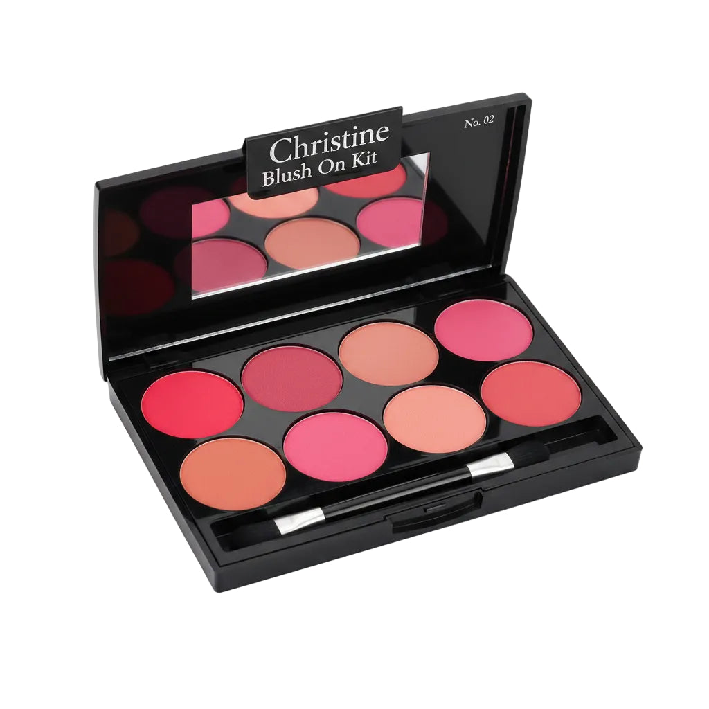 CHRISTINE BLUSH ON KIT C-190 8 COLOR 02