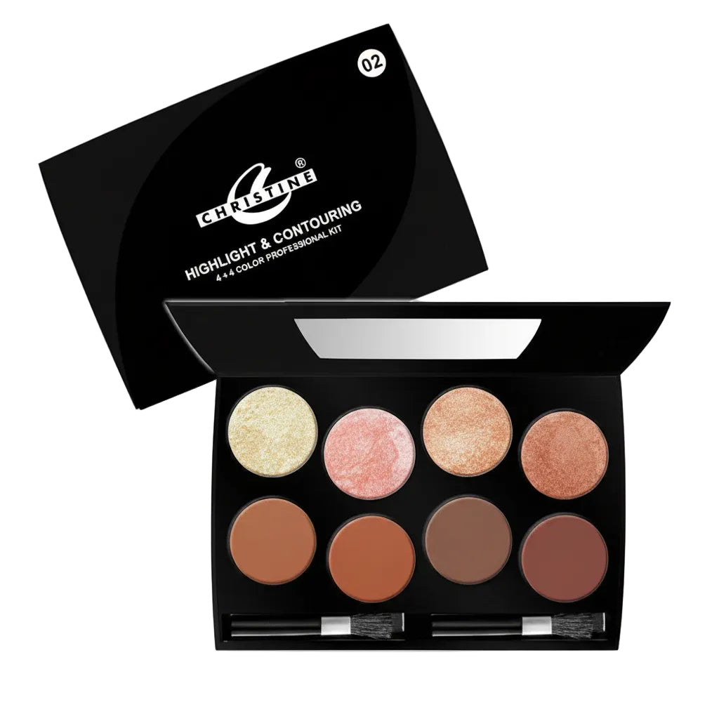 CHRISTINE HIGHLIGHT CONTOURING KIT 4+4