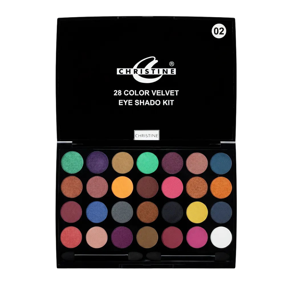 CHRISTINE PRO EYE SHADE KIT 28PCS 02