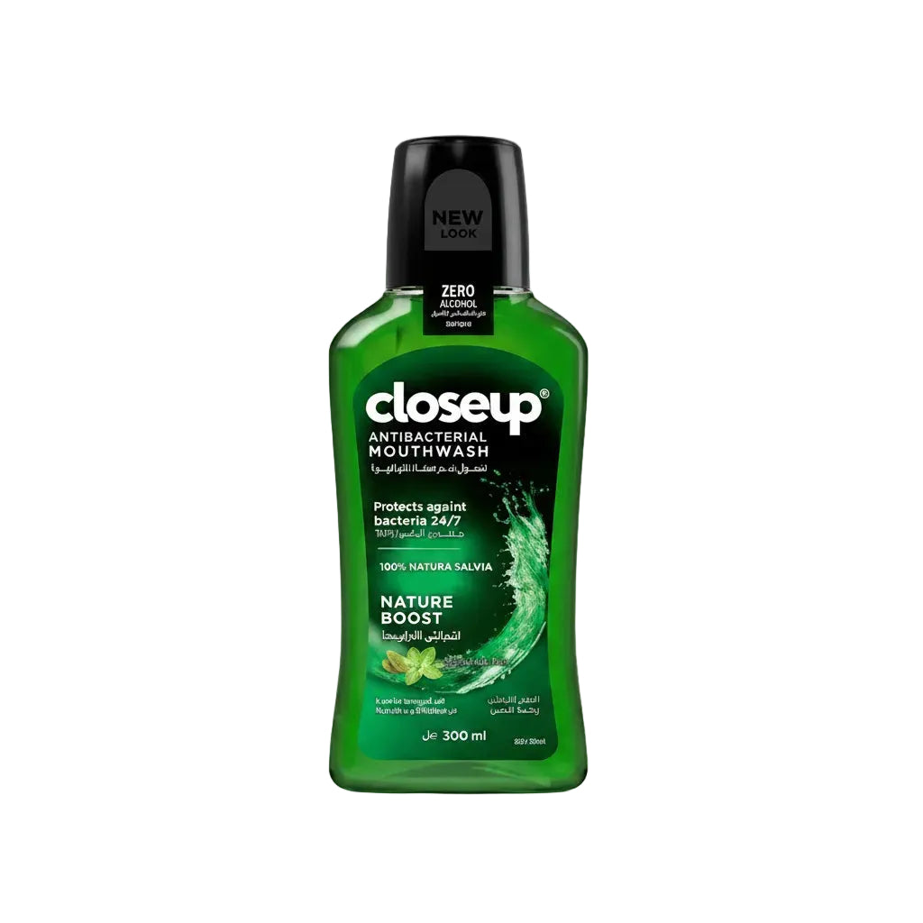 CLOSEUP NATURE BOOST MOUTH WASH 300ML