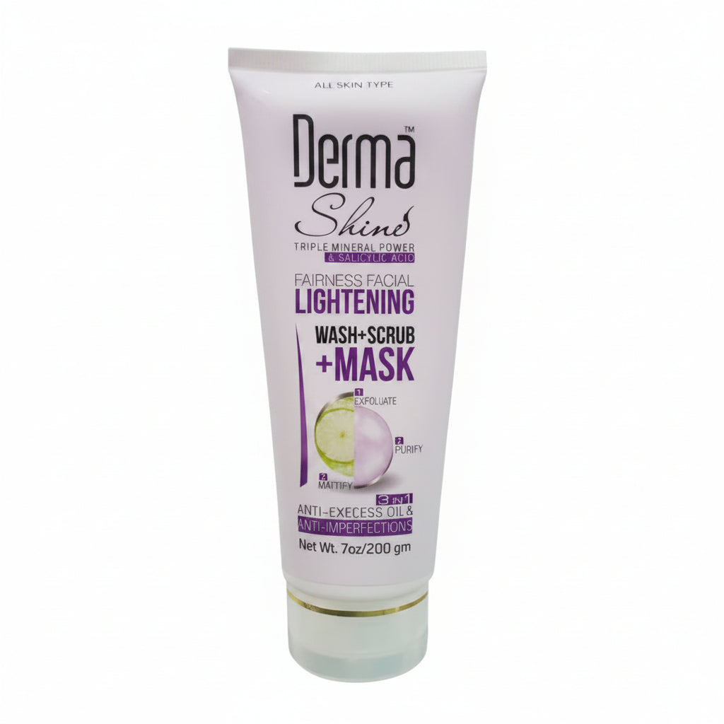 DERMA SHINE LIGHTENING SCRUB 200GM