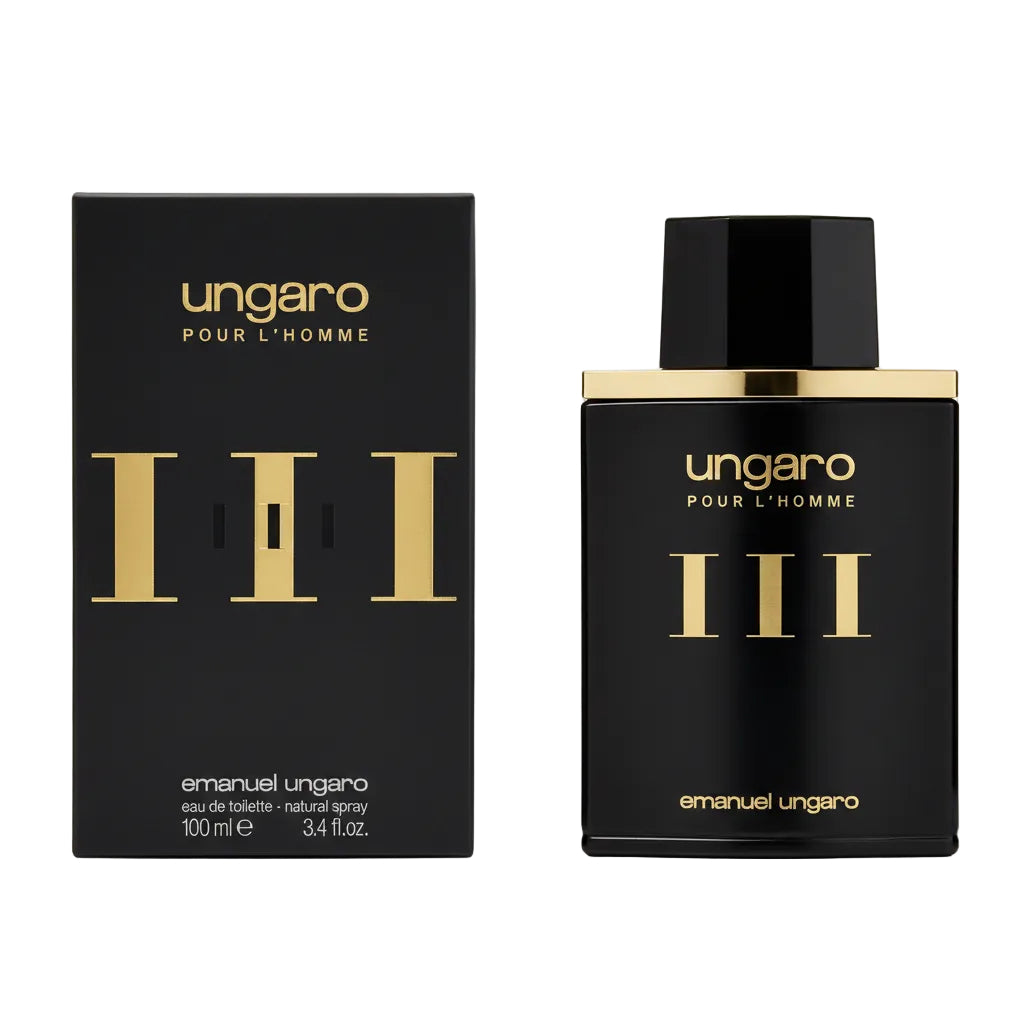 EMANUEL UNGARO L HOMME III BLACK EDT MEN PERFUME 100ML