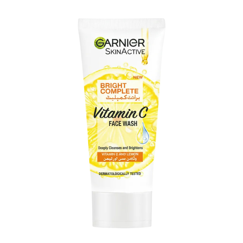 GARNIER BRIGHT COMPLETE VITAMIN C FACE WASH 100ML