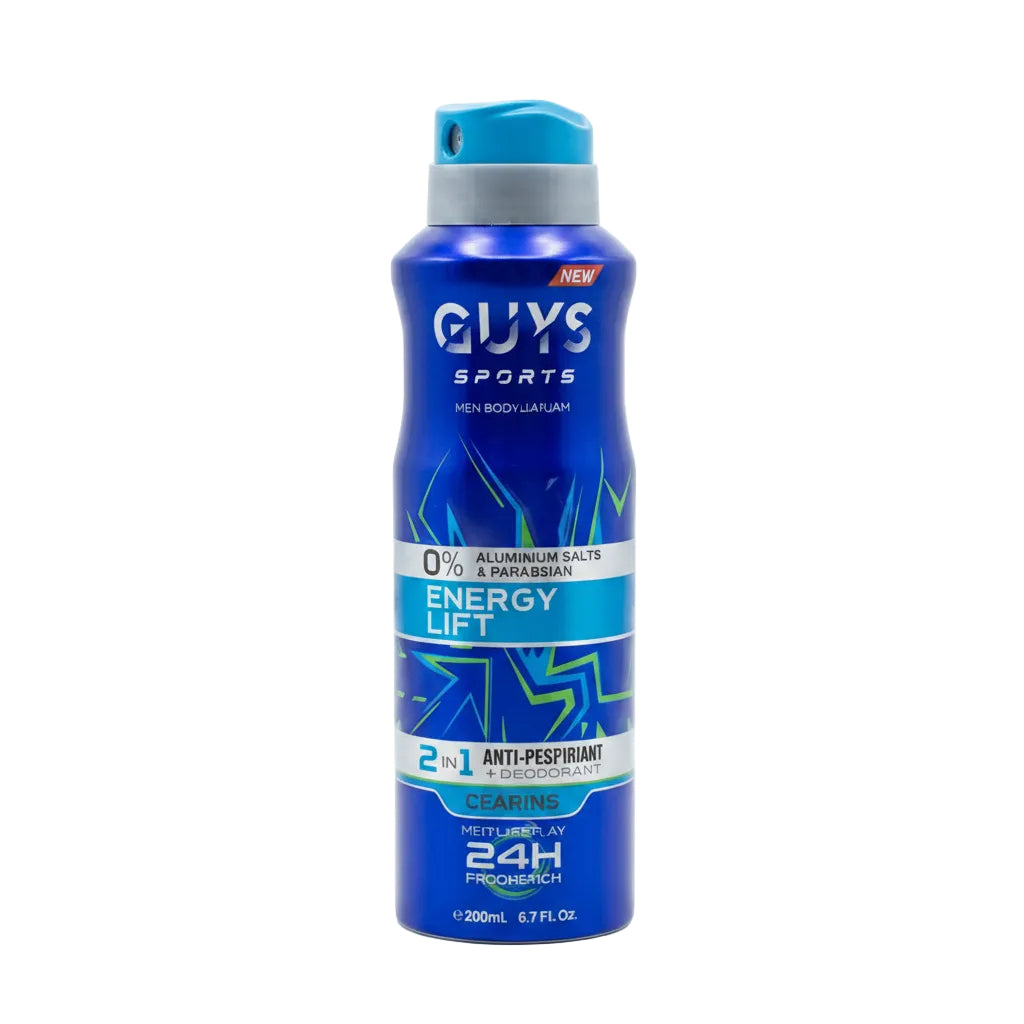 GUYS SPORTS ENERGY LIFT MEN BODY SPRAY 200ML