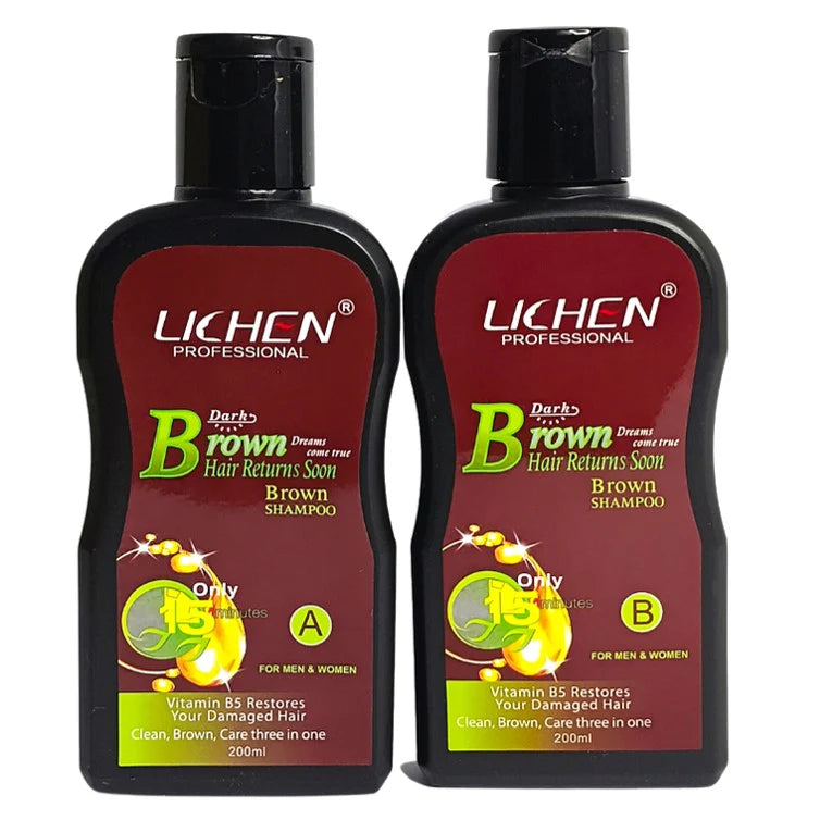 LICHEN DARK BROWN HAI SHAMPOO 400ML