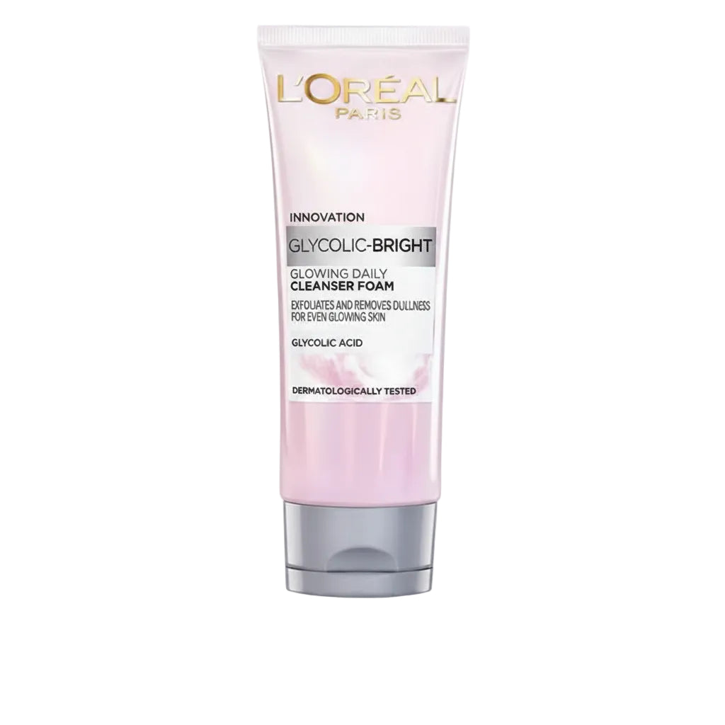 LOREAL GLYCOLIC BRIGHT FACE WASH 100G