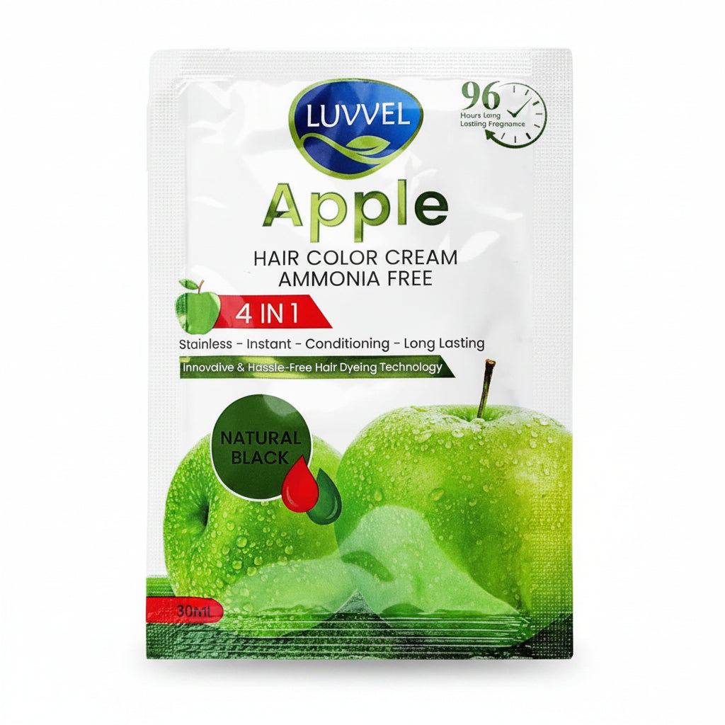 LUVVEL APPLE COLOR NATURAL BLACK