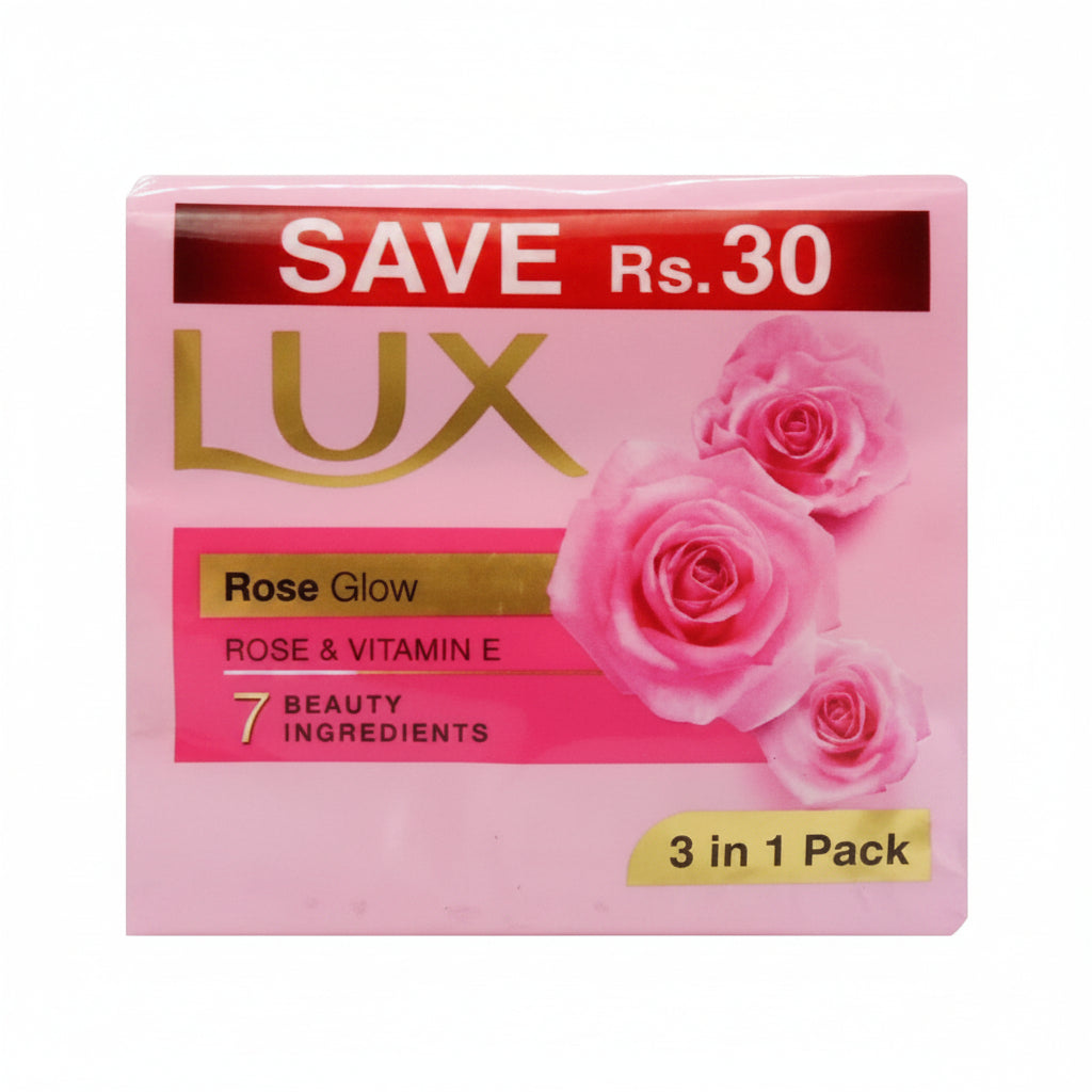 LUX ROSE GLOW SOAP 3IN1