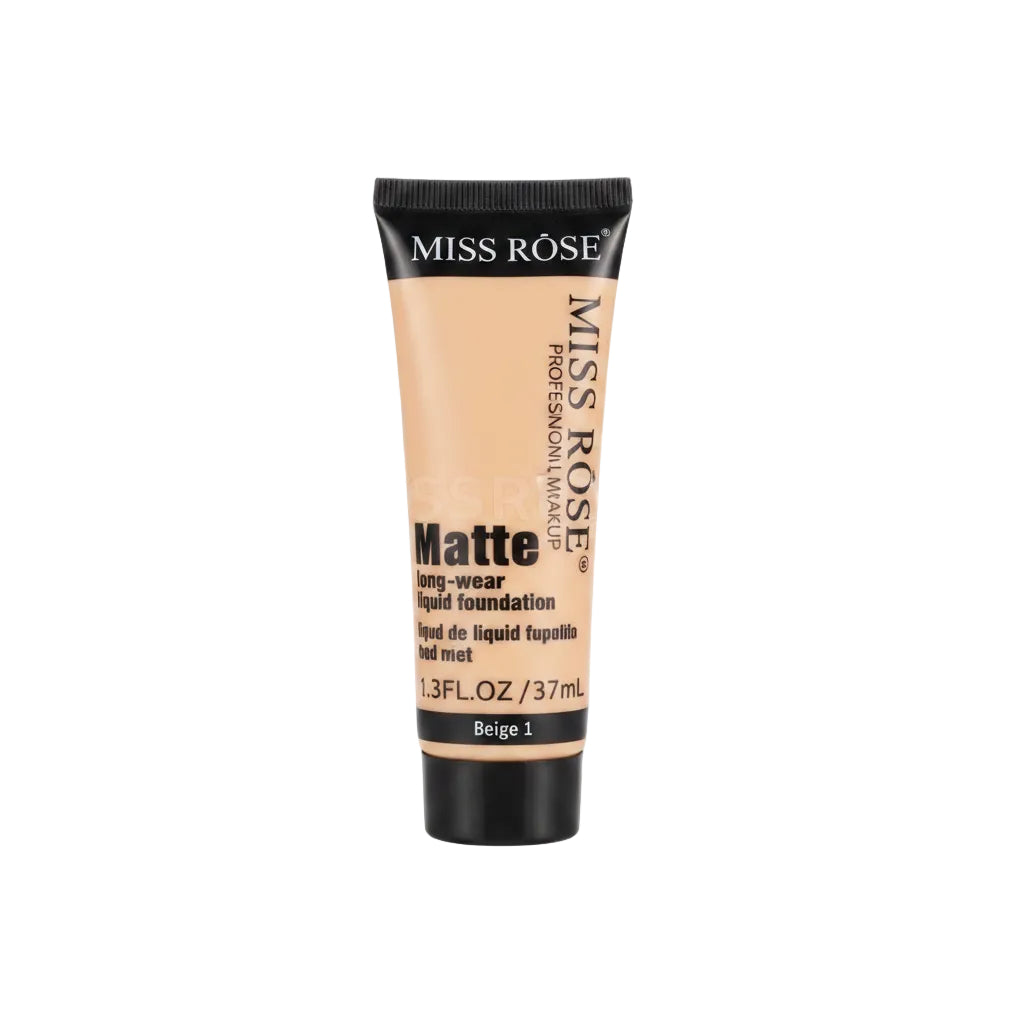 MISS ROSE LIQUID FOUNDATION MATTE BEIGE 1 37ML