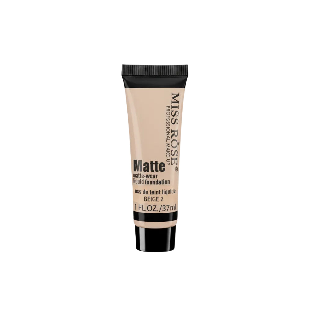 MISS ROSE LIQUID FOUNDATION MATTE BEIGE 2 37ML