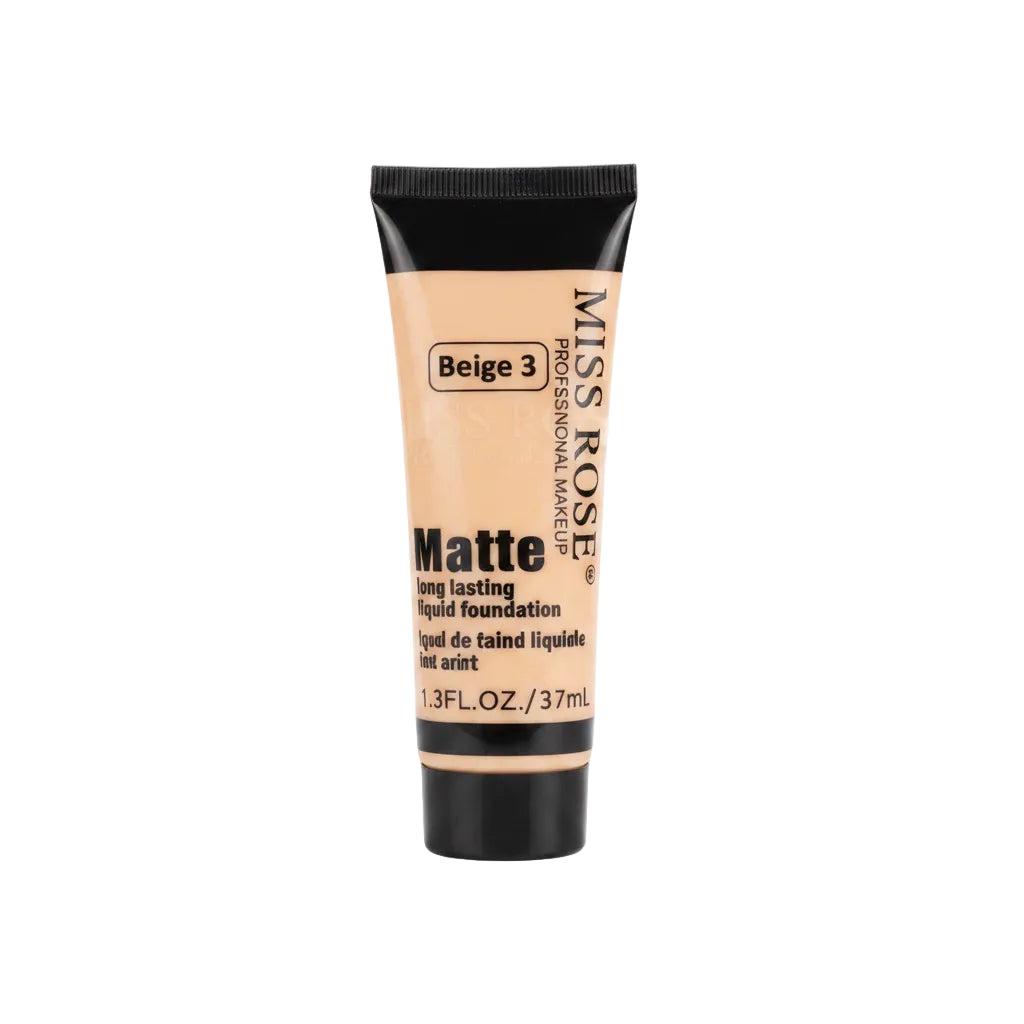 MISS ROSE LIQUID FOUNDATION MATTE BEIGE 3 37ML