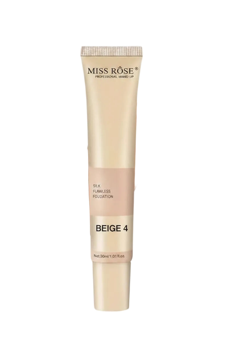 MISS ROSE SILK FLAWLESS FOUNDATION BEIGE 4