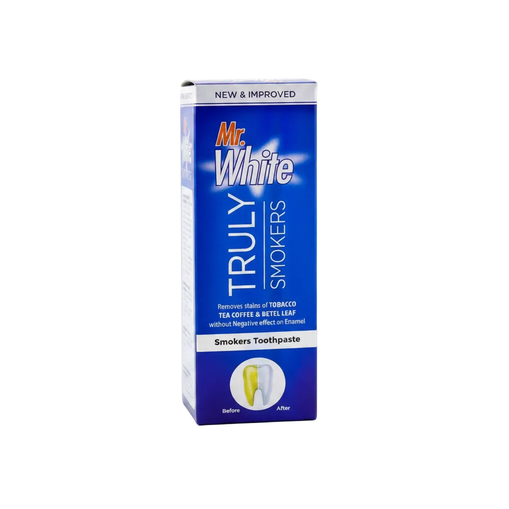 MR WHITE TRULY SMOKERS TOOTH PASTE