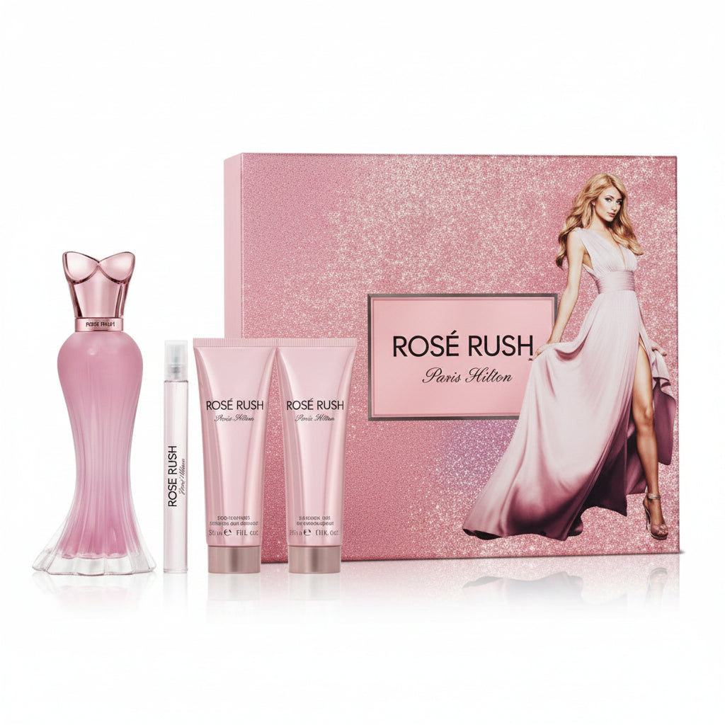 PARIS HILTON ROSE RUSH GIFT SET LADIES PERFUME