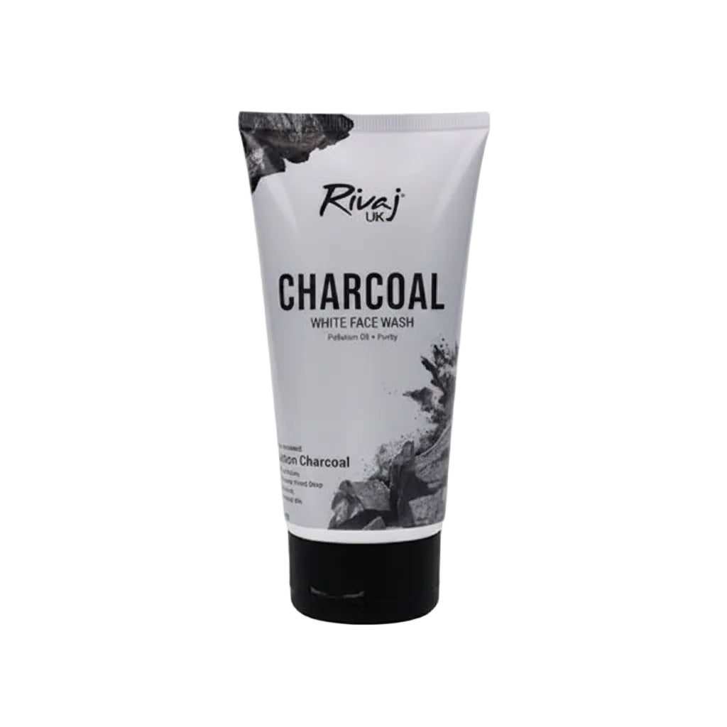RIVAJ CHARCOAL WHITE FACE WASH 100ML