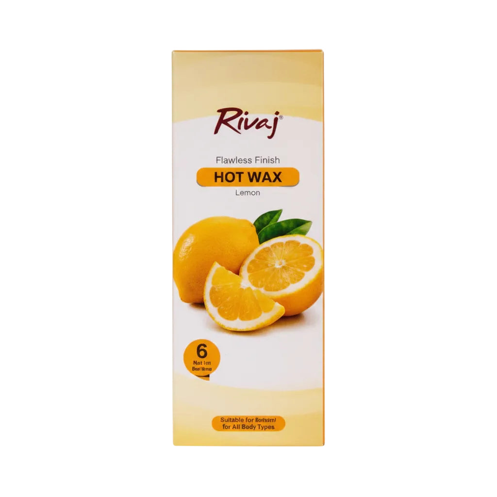 RIVAJ DEPILATORY LEMON HOT WAX 6 PCS