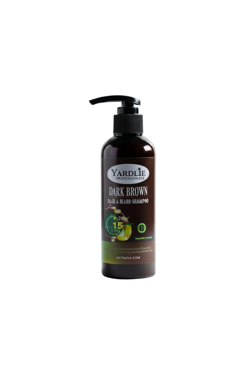 YARDLIE DARK BROWN HAIR BEARD SHAMPOO 200ML